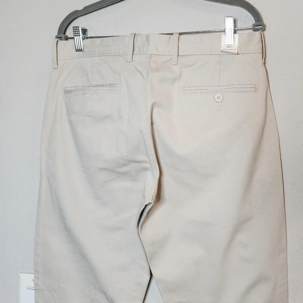 NWT J. Crew Urban Slim‎ Fit Light Beige Chino Pants Men's Size 31×30